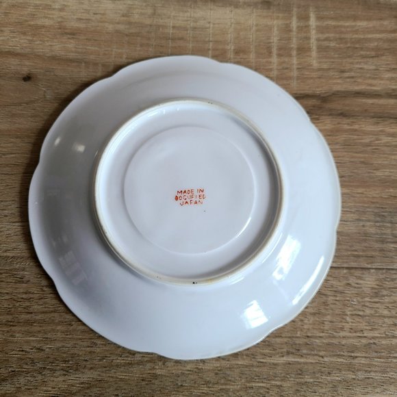 Vintage porcelain tea cup with saucer. Made in occupied Japan. - Picture 6 of 11